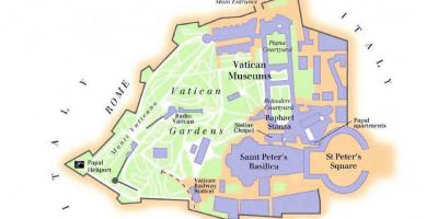 Peta museum Vatikan dan sistine chapel